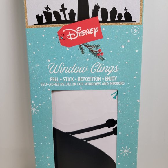 Disney The Nightmare Before Christmas Peel Stick Window Clings NO SLEEP TIL XMAS - Picture 2 of 9